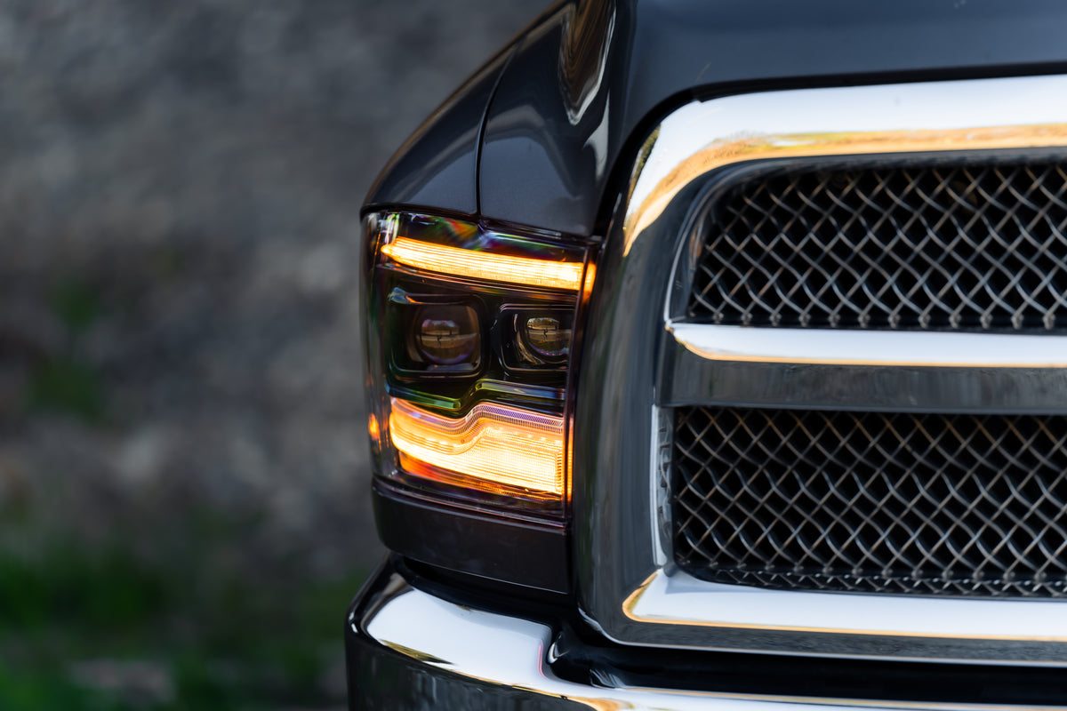 Morimoto - XB LED Headlights: Dodge Ram (09-18) (Pair / Amber DRL) - LF520-A-ASM