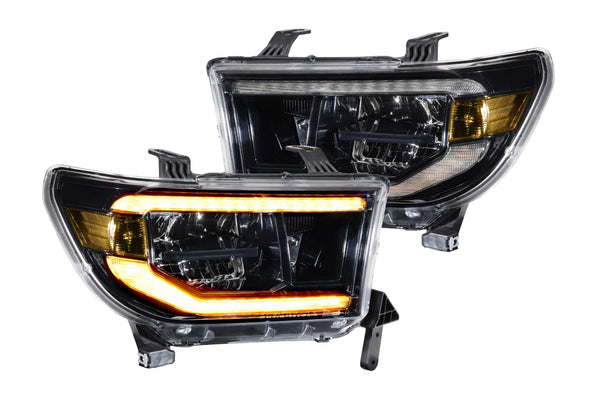 Morimoto - XB LED Headlights: Toyota Tundra (07-13) (Pair / ASM / Amber DRL) - LF533-A-ASM