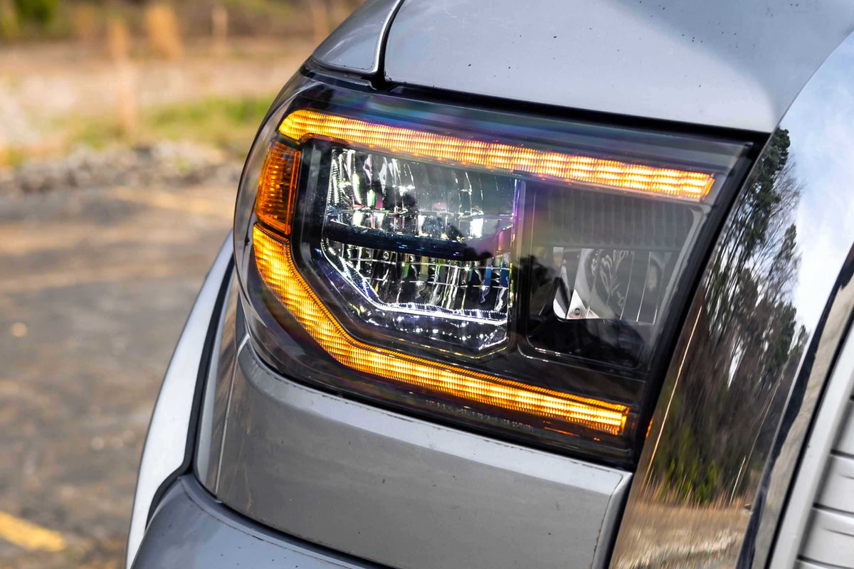 Morimoto - XB LED Headlights: Toyota Tundra (07-13) (Pair / ASM / Amber DRL) - LF533-A-ASM