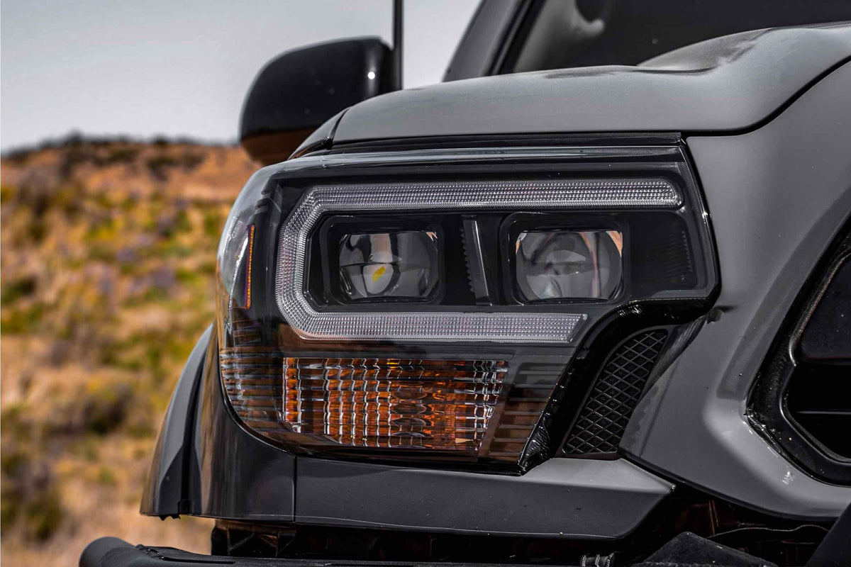 Morimoto - XB Hybrid LED Headlights: Toyota Tacoma (12-15) (Pair / ASM / Amber DRL) - LF529-A