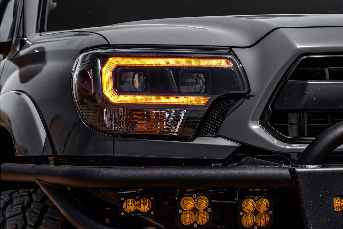 Morimoto - XB Hybrid LED Headlights: Toyota Tacoma (12-15) (Pair / ASM / Amber DRL) - LF529-A