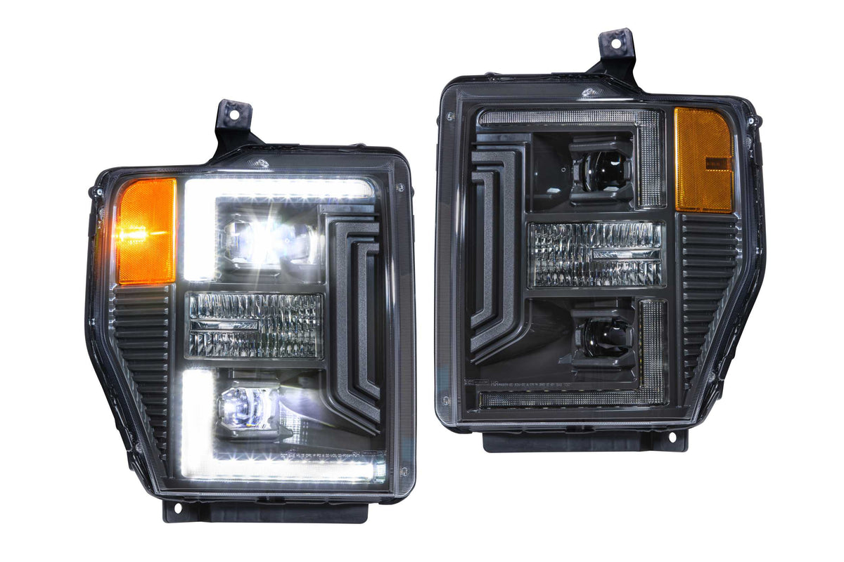 Morimoto - XB Hybrid LED Headlights: Ford Super Duty (08-10) (Pair / ASM) - LF555