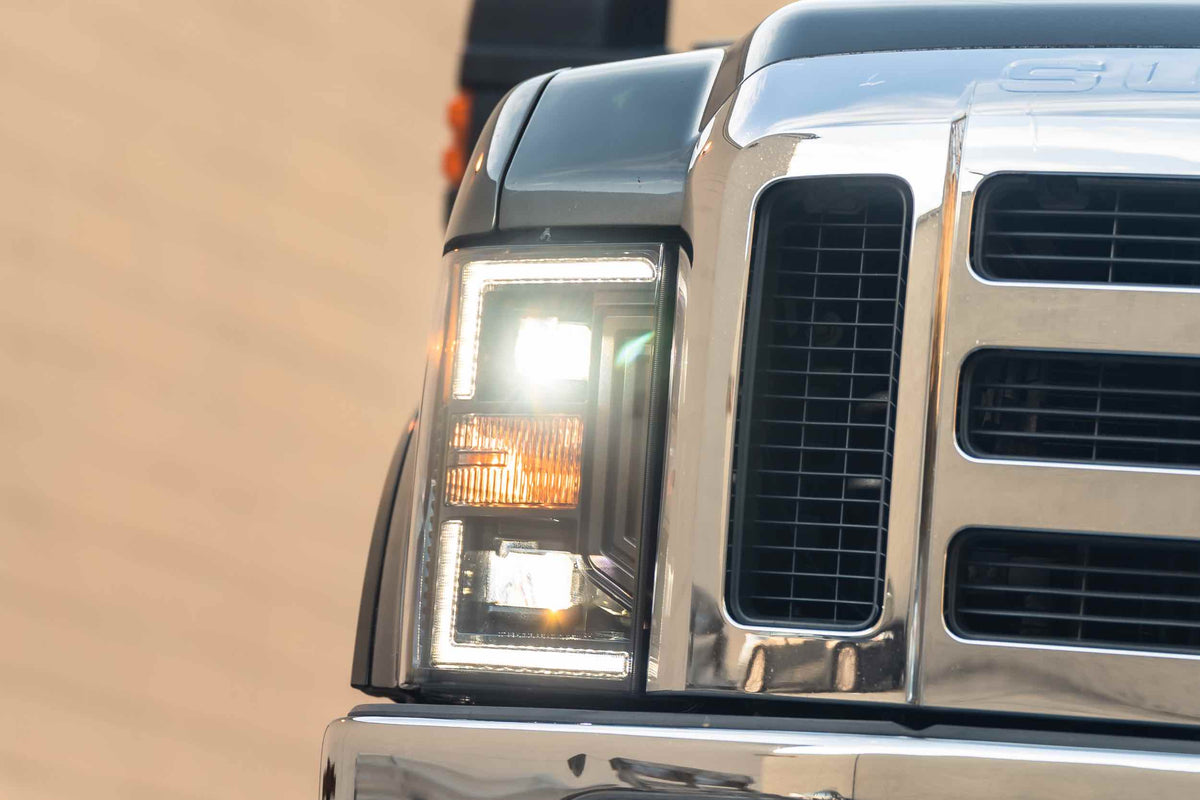 Morimoto - XB Hybrid LED Headlights: Ford Super Duty (08-10) (Pair / ASM) - LF555
