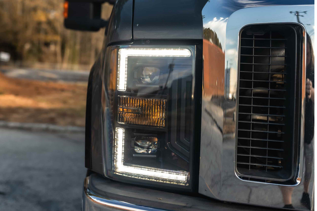 Morimoto - XB Hybrid LED Headlights: Ford Super Duty (08-10) (Pair / ASM) - LF555