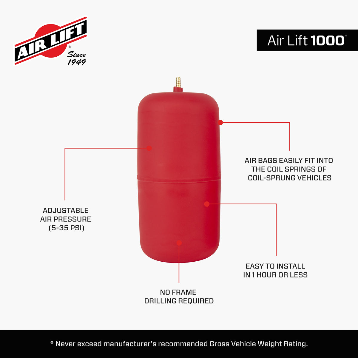Air Lift Air Lift 1000 Air Spring Kit - 61792