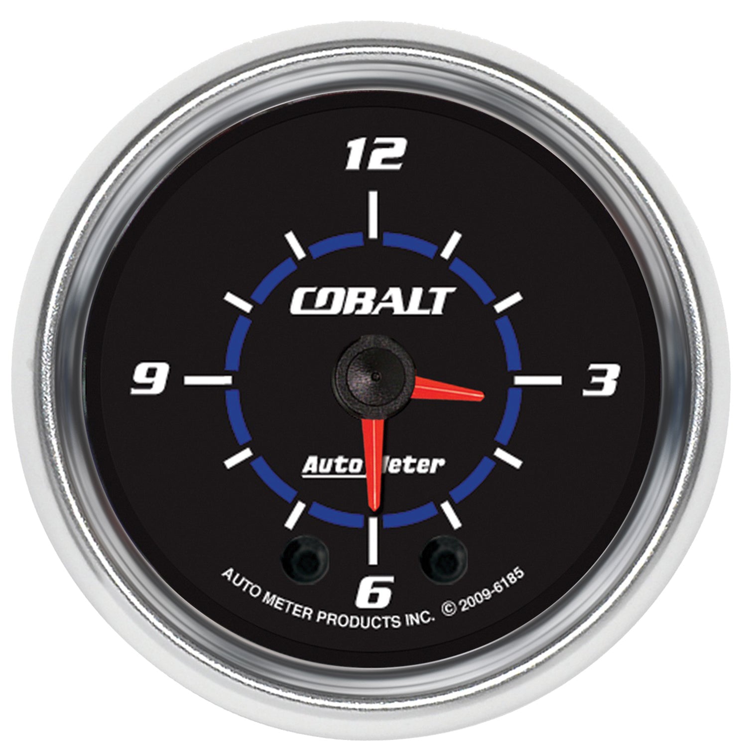 Autometer Cobalt 2-1/16in 12 Hour Analog Clock - 6185