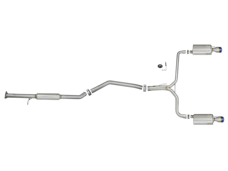 aFe Takeda 2.5-1.75in 304 SS Cat-Back Exhaust System 13-17 Honda Accord LX / EX / EX-L L4-2.4L - 49-36605-L