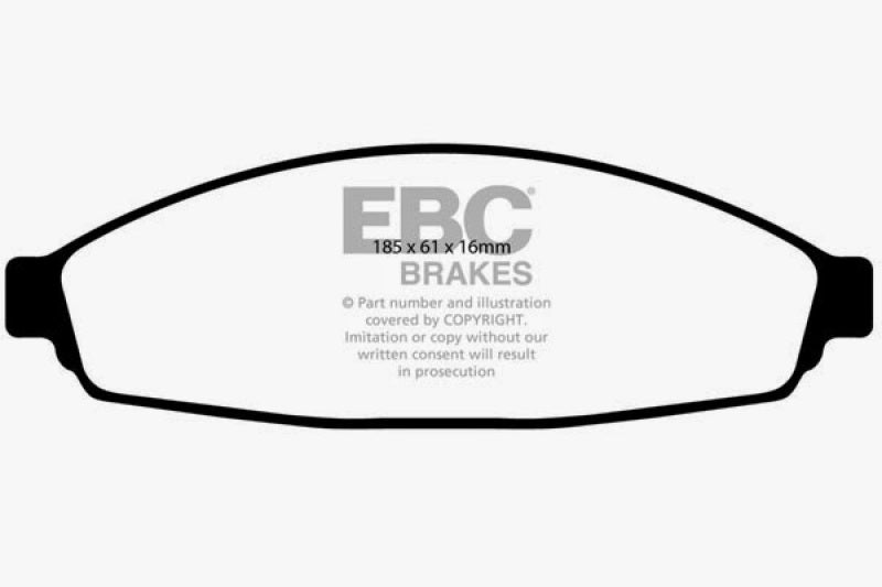 EBC 03+ Ford Crown Victoria 4.6 Redstuff Front Brake Pads - DP31676C