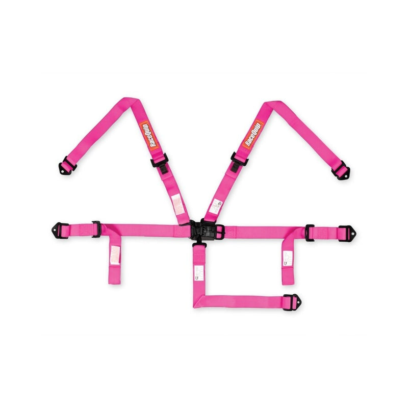 RaceQuip Pink JR. L & L 5pt Harness - 709089RQP