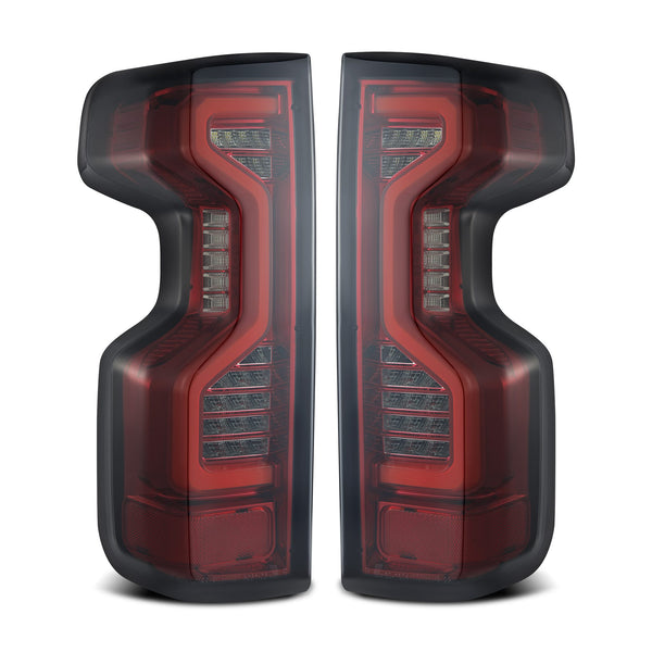AlphaRex 19-23 Chevrolet Silverado 1500/2500HD/3500HD PRO-Series LED Tail Lights Red Smoke - 620060
