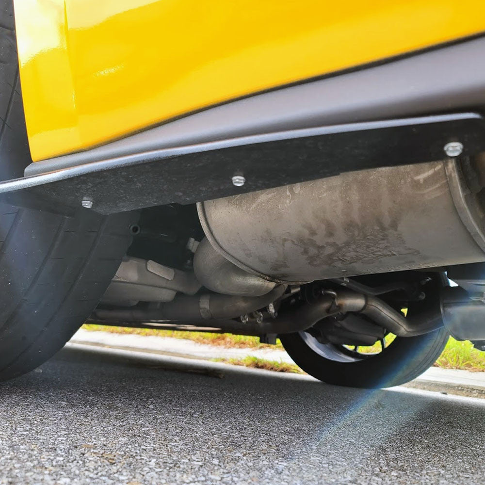 UPR - Rear Side Splitters (fits 15-23 Mustang S550) - 6201-01 for 2015-2023 Ford Mustang - installed view