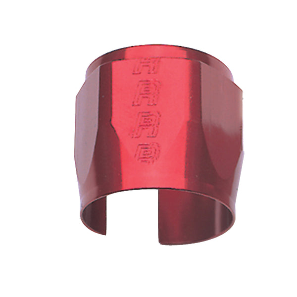 Russell Performance -4 AN Anodized Red Tube Seal Hose End For 1/4in Vacuum Hose - 620250 - front view