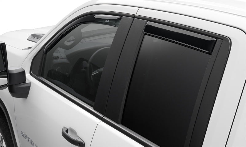 AVS 17-18 Ford F-250 Super Duty Supercab Ventvisor Front &amp; Rear Window Deflectors 4pc - Smoke - 194727