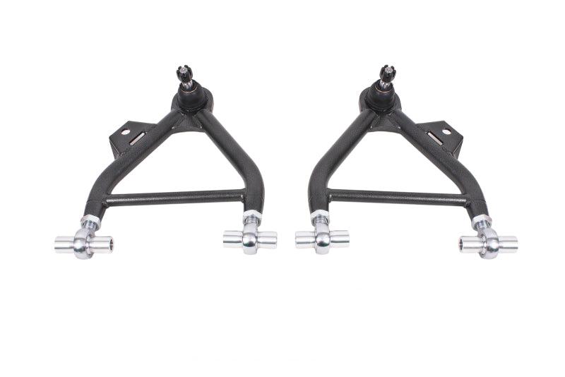 BMR 79-93 Mustang Lower A-Arm (Coilover Only) w/ Adj. Rod End and STD. Ball Joint - Black Hammertone - AA036H