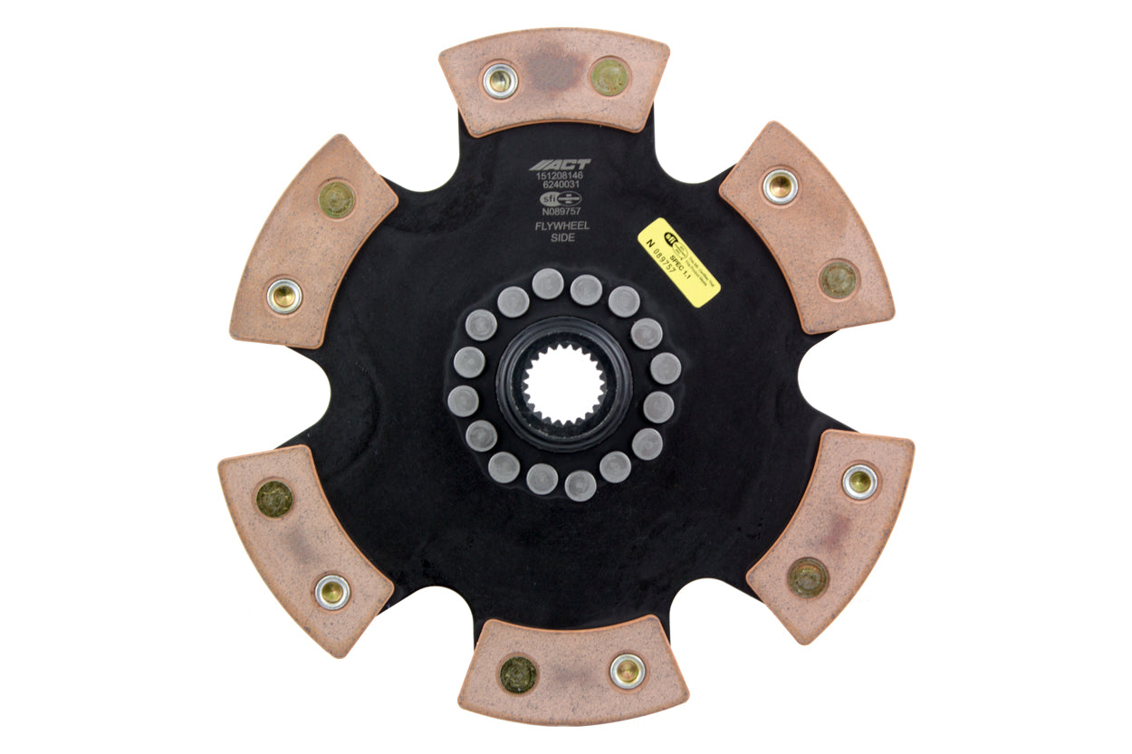 ACT 1991 Porsche 911 6 Pad Rigid Race Disc - 6240031