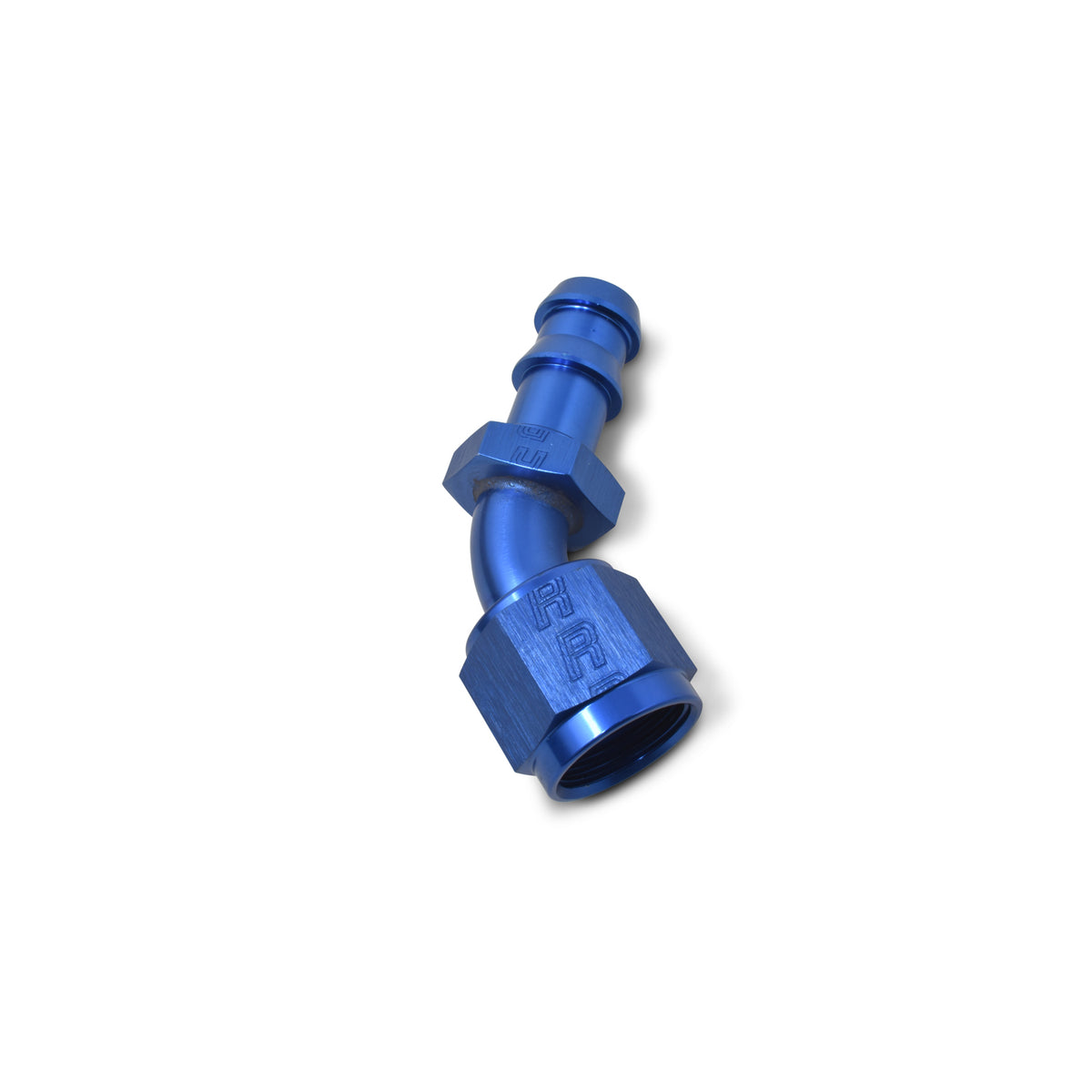 Russell Performance -6 AN Twist-Lok 45 Degree Hose End (Blue) - 624080