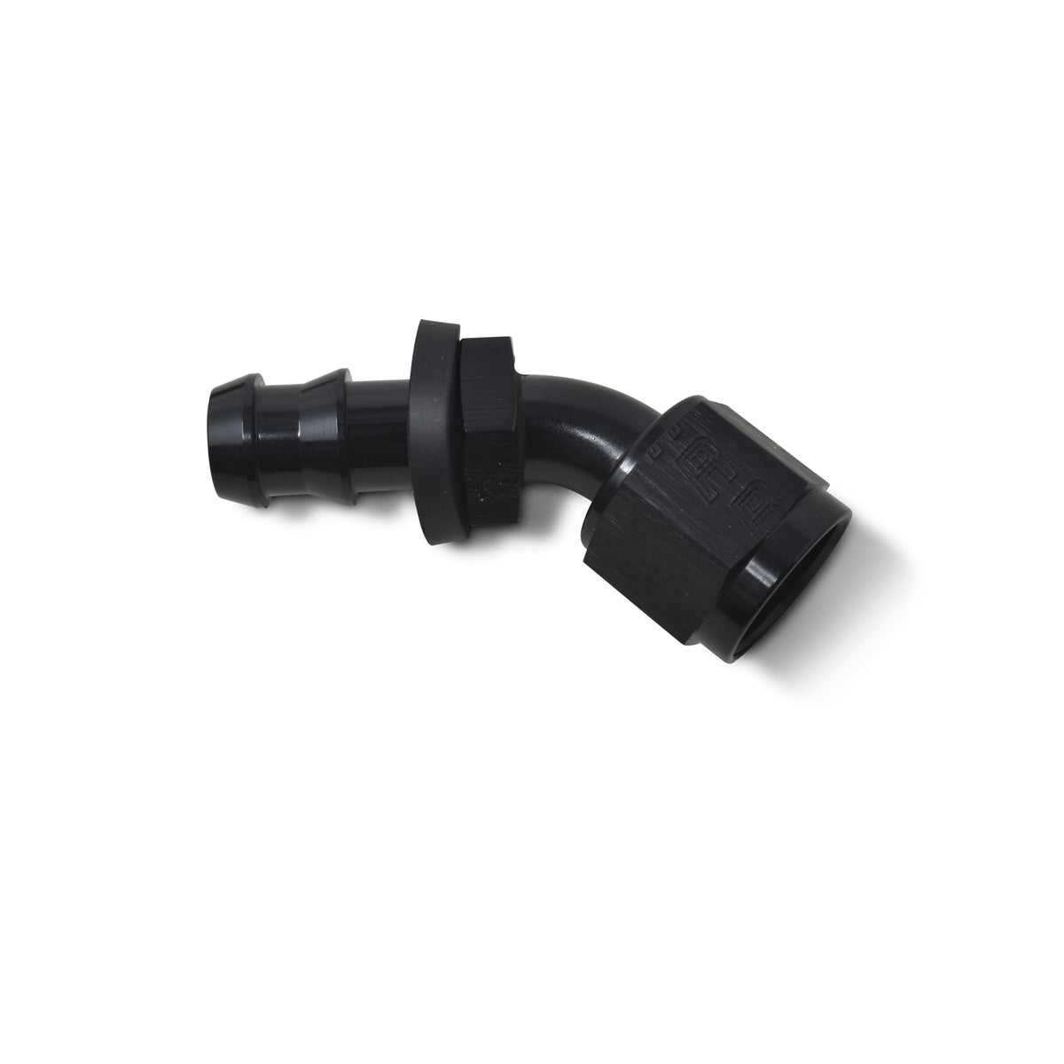 Russell Performance -6 AN Twist-Lok 45 Degree Hose End (Black) - 624083