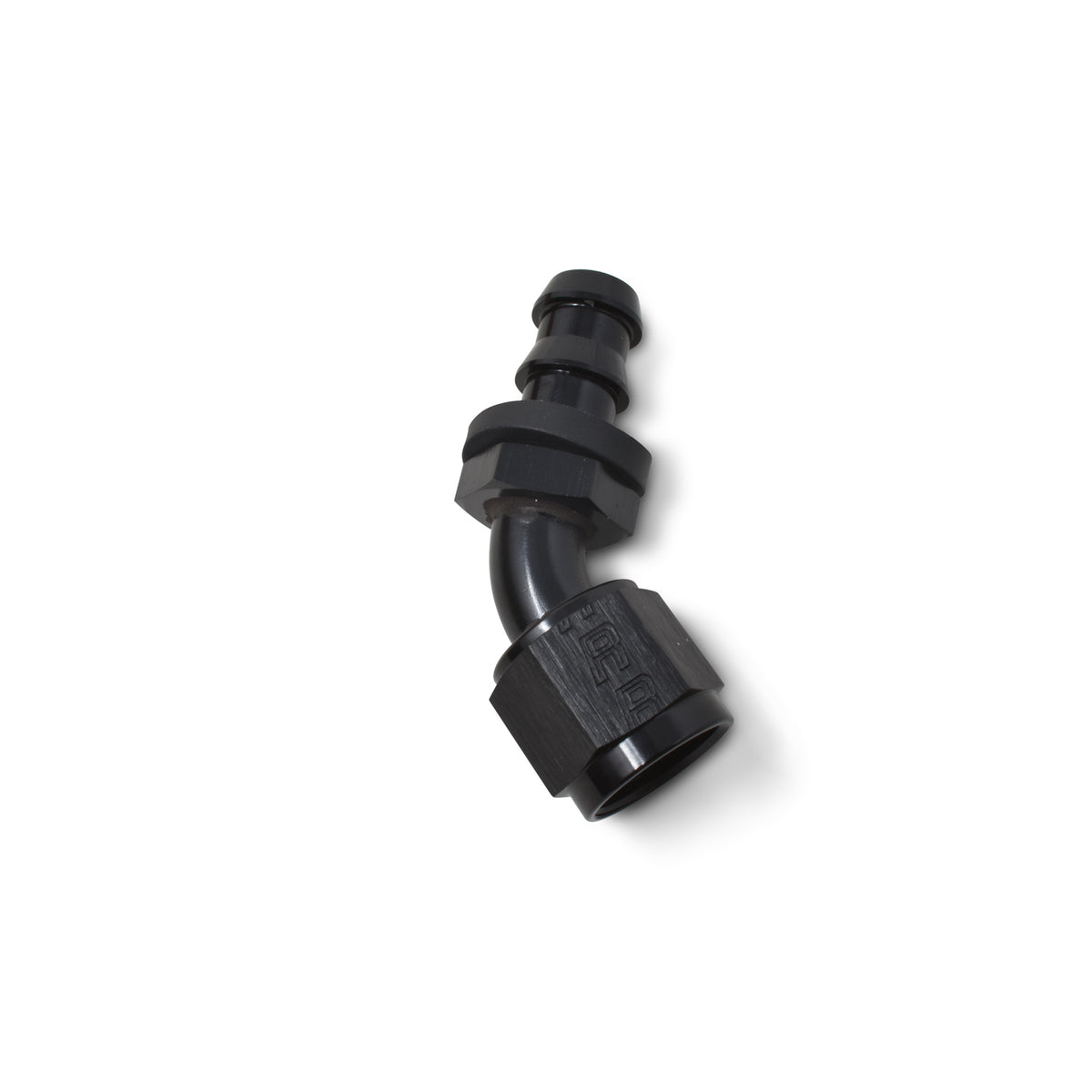 Russell Performance -6 AN Twist-Lok 45 Degree Hose End (Black) - 624083