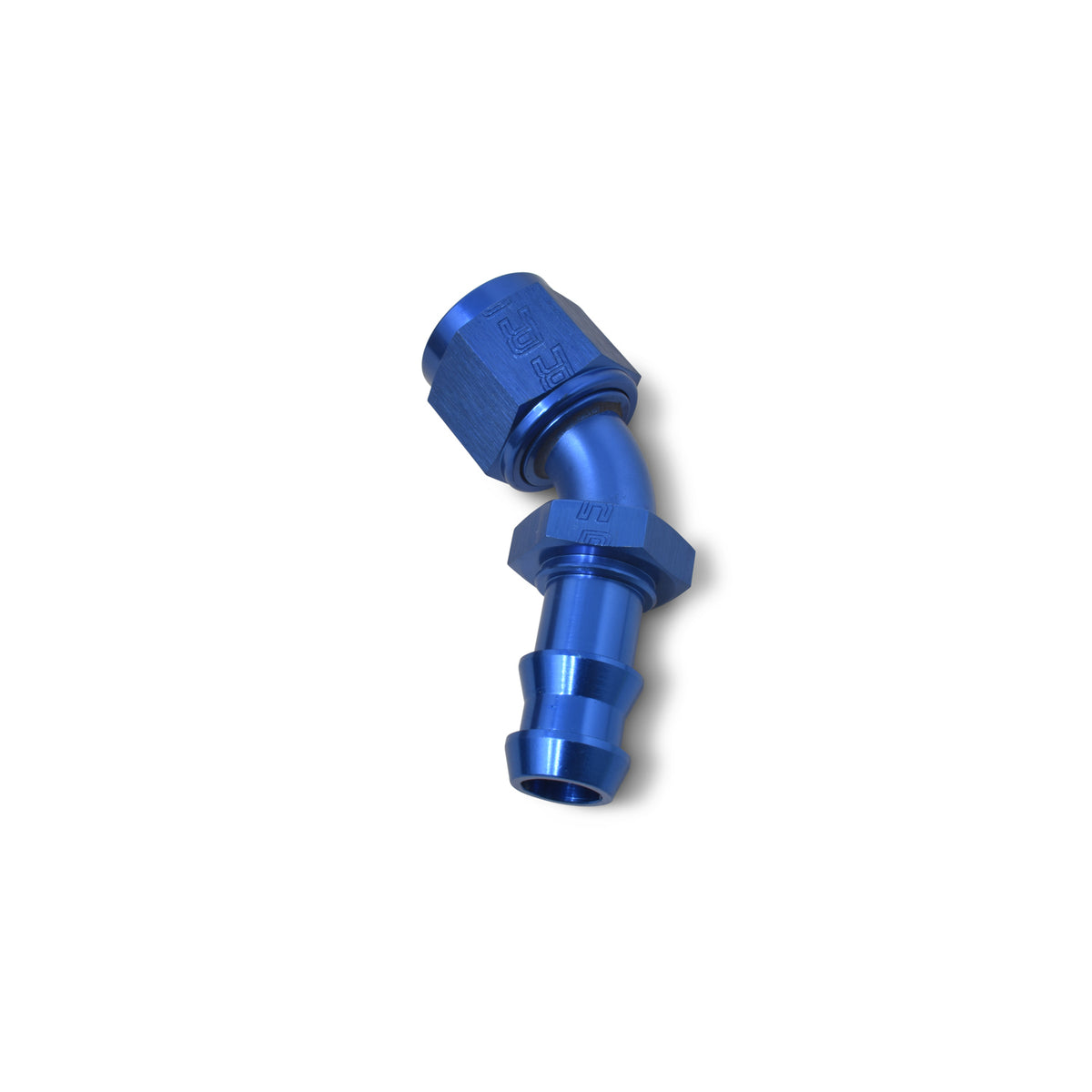 Russell Performance -8 AN Twist-Lok 45 Degree Hose End (Blue) - 624090