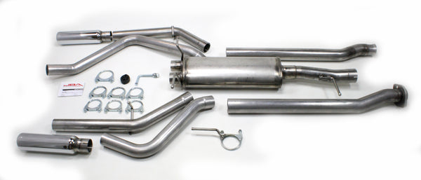 JBA 05-17 Chevrolet Silverado/GMC Sierra 4.3L/4.8L/5.3L 409SS Dual Rear Exit Cat-Back Exhaust - 40-3049 for 2004-2018 GMC Sie