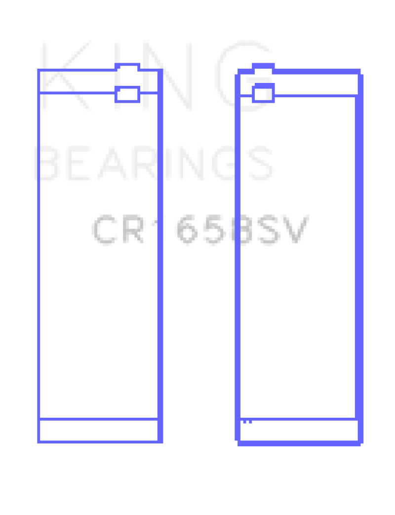 King BMW N47 D20 A/N47S D20 D Sputter (Size +0.5mm) Replacement Connecting Rod Bearing Set - CR1658SV0.5