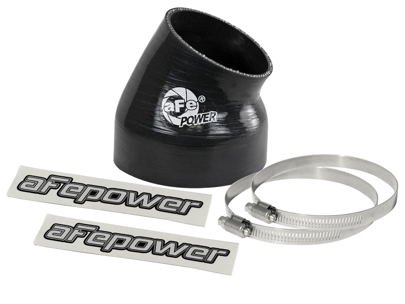 aFe Magnum FORCE Silicone Replacement Coupling Kit 4in ID x 30 Deg. Elbow Coupler - Black - 59-00097