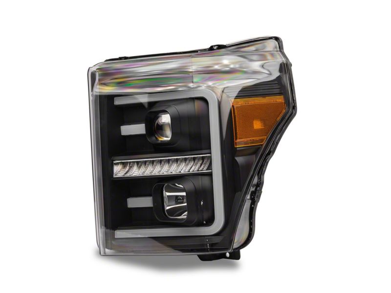 Raxiom 11-16 Ford F-250 Super Duty LED Projector Headlights - Blk Housing (Clear Lens) - SD3620