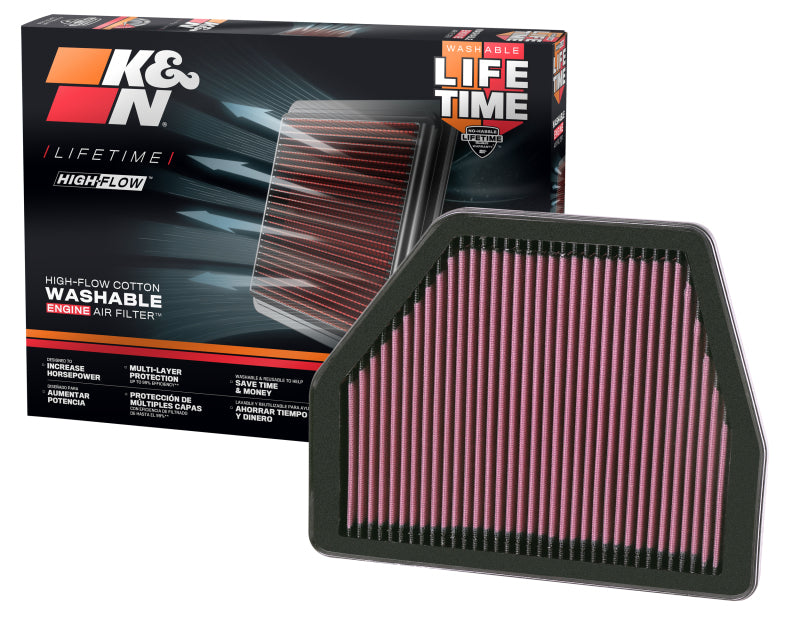 K&N 08 Saturn Vue 2.4L/3.5L/3.6L Drop In Air Filter - 33-2404