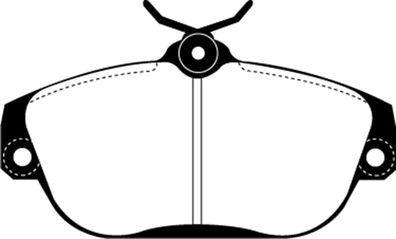 EBC 91-93 Volvo 740 2.3 (ABS) (Girling) Redstuff Front Brake Pads - DP31095C