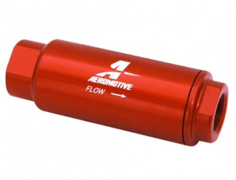 Aeromotive SS Series In-Line Fuel Filter - 3/8in NPT - 40 Micron Fabric Element - 12303