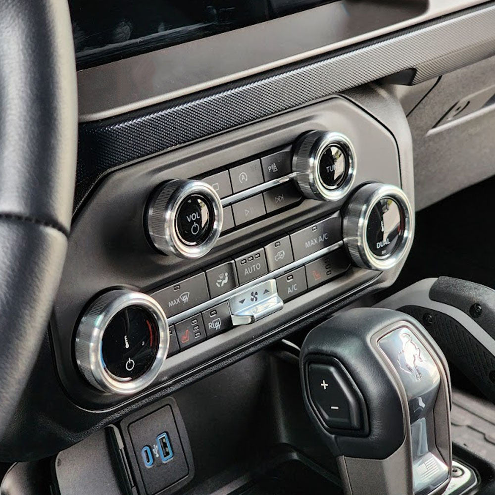 UPR - Billet Designer Interior Knob Set 6pc (fits 21-26 Ford Bronco) - 6300-01 for 2021-2026 Ford Bronco
