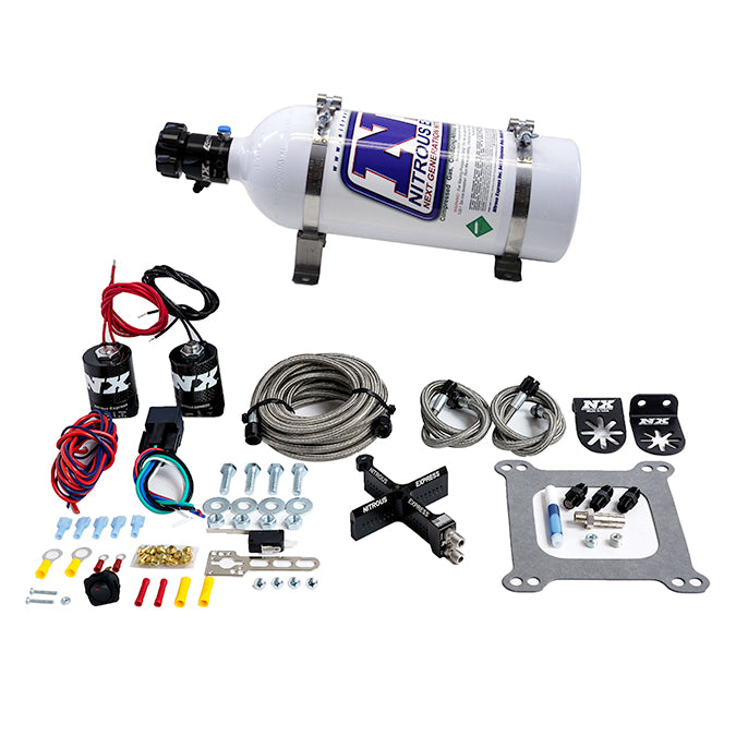 Nitrous Express 4150 Covert Crossbar Plate System Pro Power 100-500HP (5lb Bottle) - 63541-05
