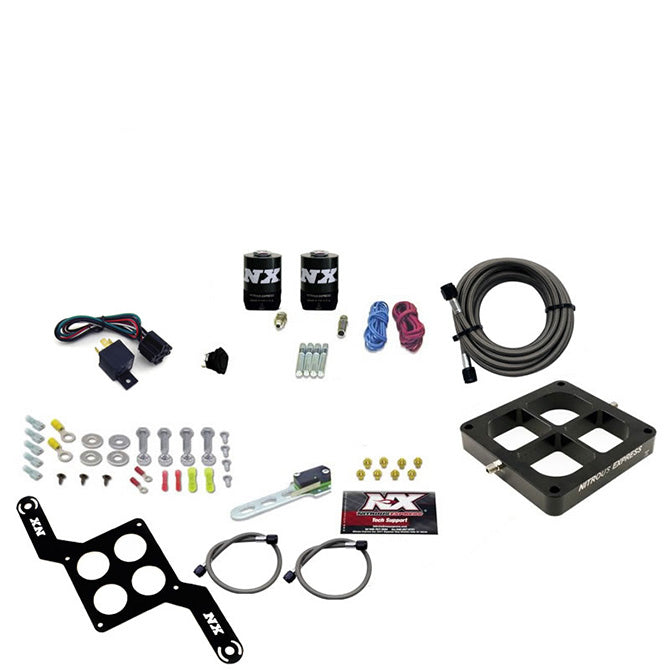 Nitrous Express Dominator Single Entry Billet Crossbar Stage 6 Nitrous Kit (50-300HP) w/o Bottle - 63070-00