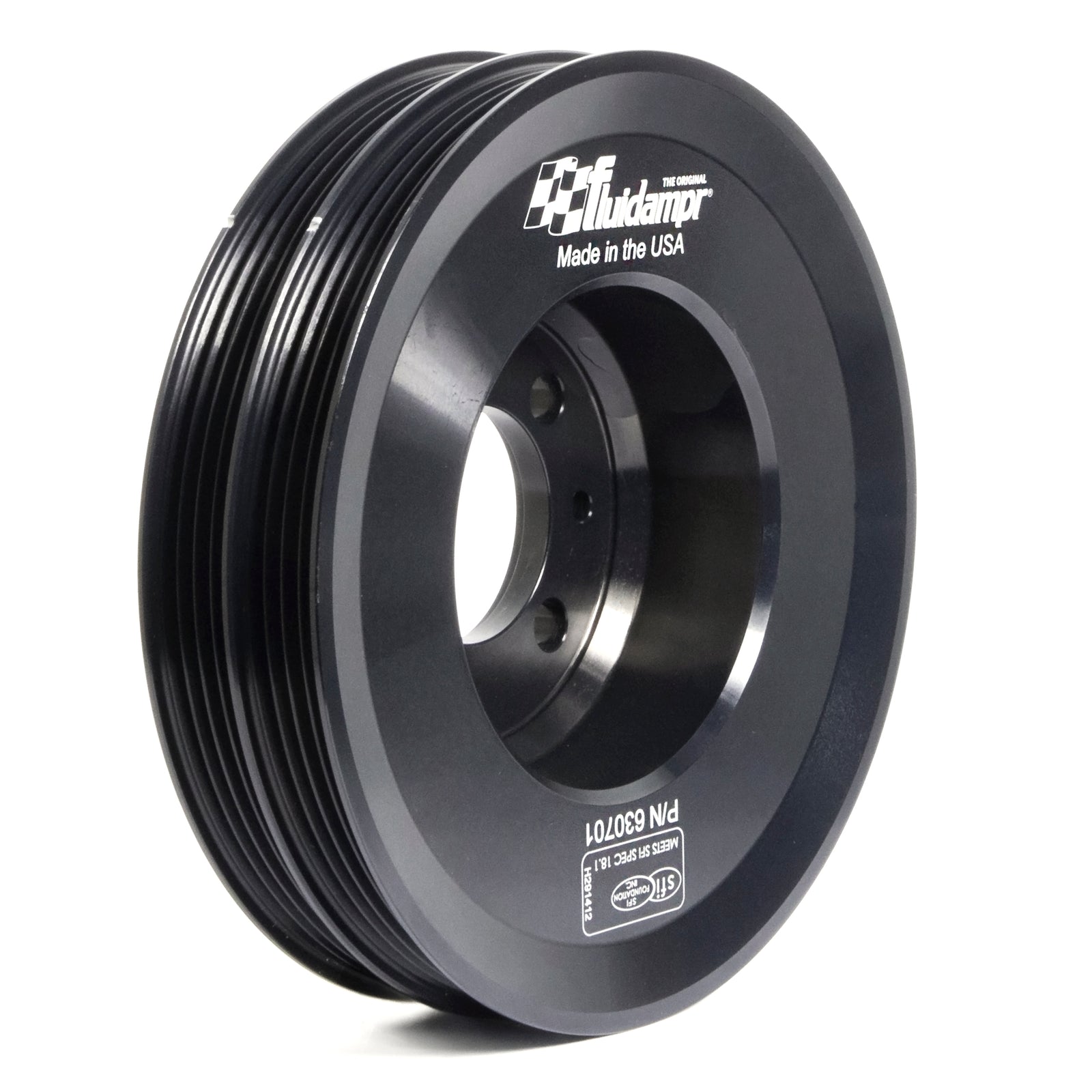 Fluidampr Mitsubishi 4G63/T DSM I-4 Steel Internally Balanced Damper - 630701 for 1990-1999 Mitsubishi Eclipse - front view