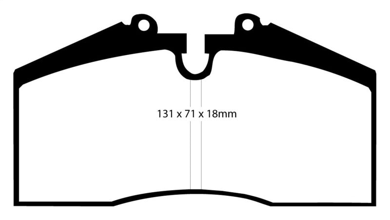 EBC 96-98 Porsche 911 (993) 3.6 Carrera 4S Redstuff Rear Brake Pads - DP3767C