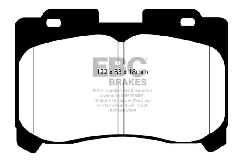 EBC 93-98 Toyota Supra 3.0 Twin Turbo Redstuff Front Brake Pads - DP31004C