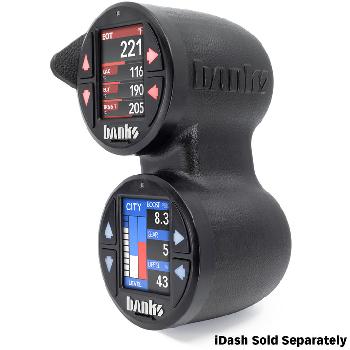 Banks Power 19-21 Chevy/GMC 1500 / 20-23 Chevy/GMC 2500/3500 - iDash Stealth Dual Pod Mount 52mm - 63362