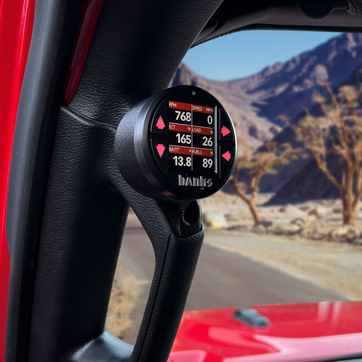 Banks Power 18-23 Jeep Wrangler/Gladiator - iDash Stealth Single Gauge Pod Kit - 63371