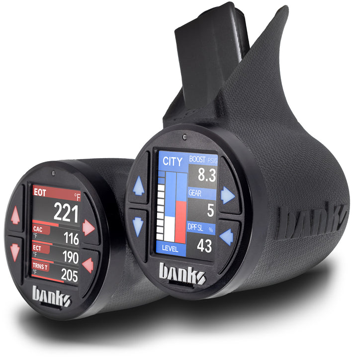 Banks Gauge Pod Kit 2023-2024 Ford F250-450 & 2021-24 F150  iDash Stealth Pod Mount - Dual Gauge - 63383