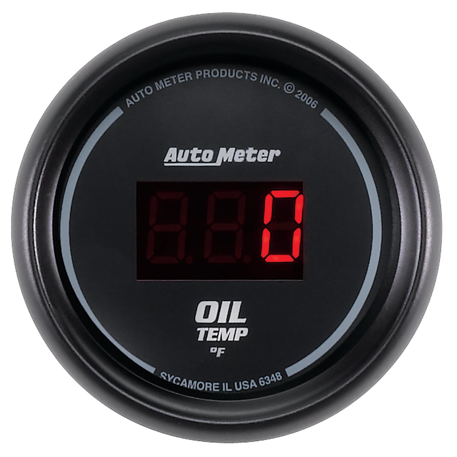Autometer Black 0-400F Digital Oil Temp Gauge - 6348