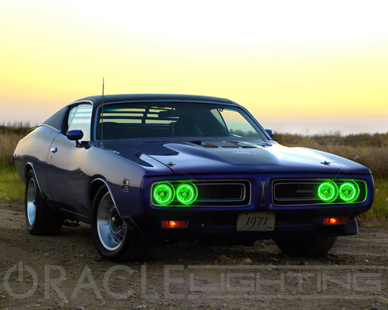 Oracle Pre-Installed Lights 5.75 IN. Sealed Beam - Green Halo SEE WARRANTY - 6904-004