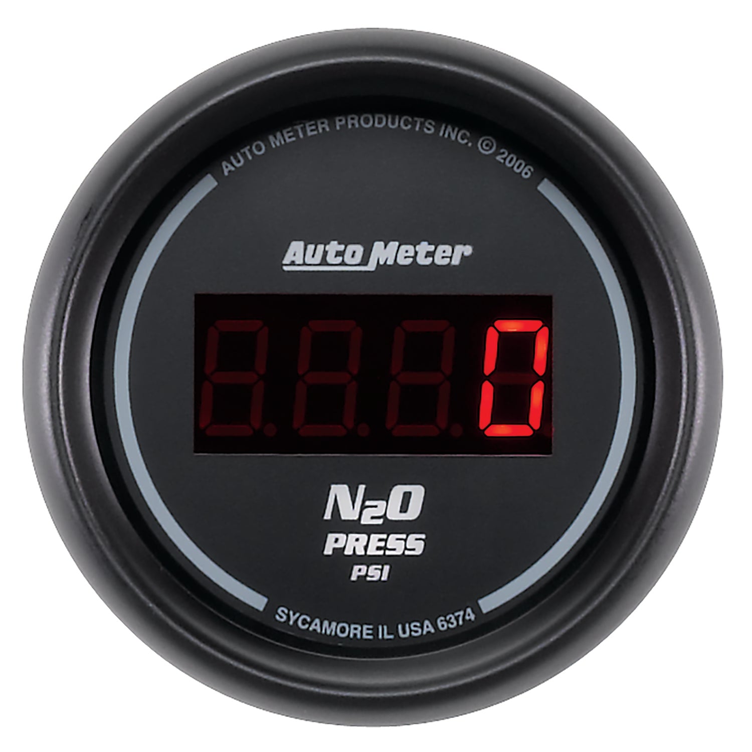 Autometer Z Series 52mm Digital 0-1600 PSI Nitrous Pressure Gauge - 6374
