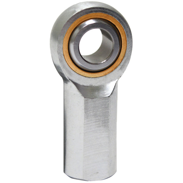 QA1 V Series 3-Pc Rod End - Female/Left Hand - 20mm Bore x M20x1.5 - Carbon Steel - MVFL20 by QA1 - front view