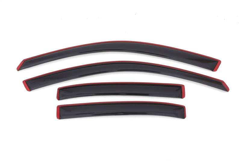 AVS 13-15 Chevy Malibu Ventvisor In-Channel Front &amp; Rear Window Deflectors 4pc - Smoke - 194362