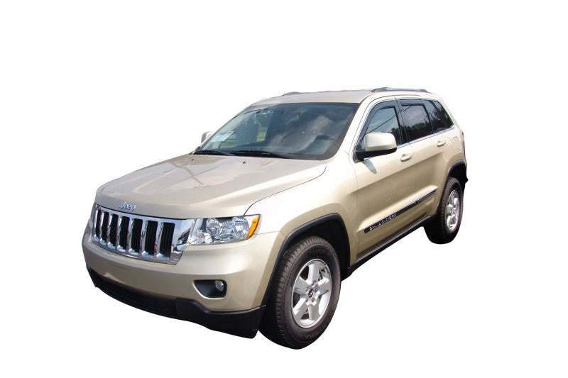 AVS 11-18 Jeep Grand Cherokee (Not L Model) Ventvisor In-Chnl FRT &amp; RR Window Deflectors 4pc - Smk - 194252