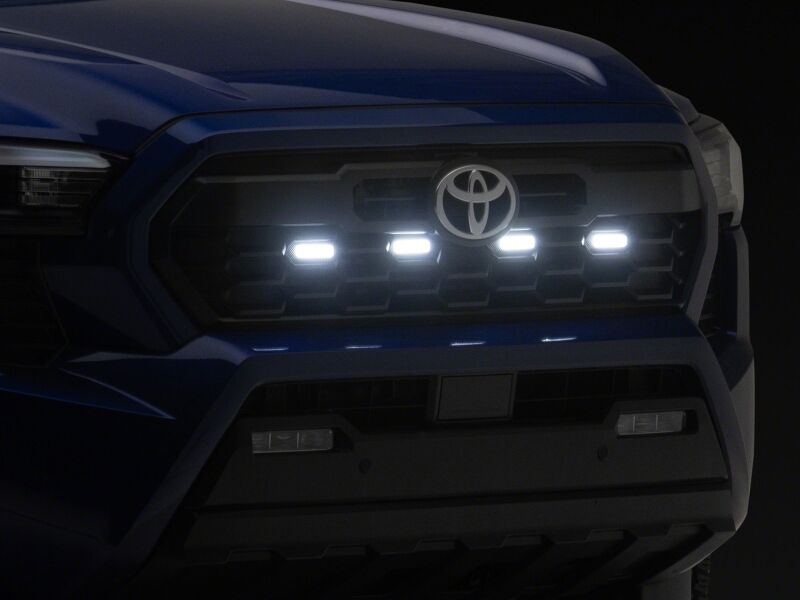 Raxiom 24-26 Toyota Tacoma Pre Runner/ TRD Off-Road/ TRD Sport White LED Grille Light- Clear Lens - TT65014 - close-up view