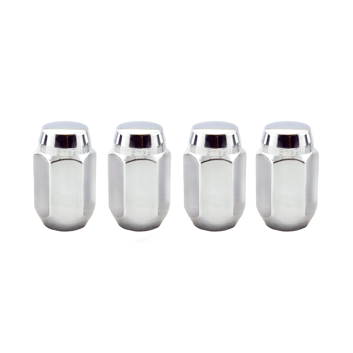 McGard Hex Lug Nut (Cone Seat) 1/2-20 / 13/16 Hex / 1.5in. Length (4-Pack) - Chrome - 64000