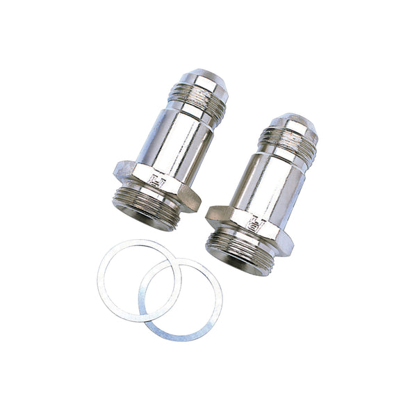 Russell Performance -8 AN Carb Adapter Fittings (2 pcs.) (Endura) - 640211 - front view