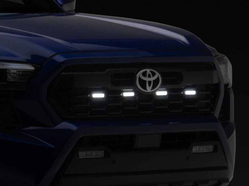 Raxiom 24-26 Toyota Tacoma Pre Runner/TRD Off-Road/TRD Sport White LED Grille Light- Smoked Lens - TT65016 - detail view