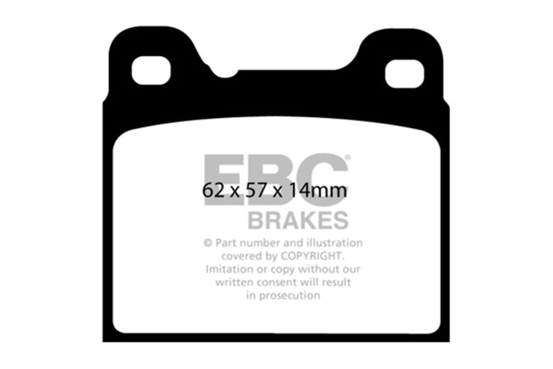 EBC 91-93 Volvo 740 2.3 (ABS) (Girling) Ultimax2 Rear Brake Pads - UD541